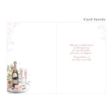 Greeting Card - Wedding Day - Pink Champagne