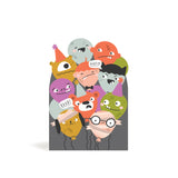 Stationery party invitations (10 pack) - Balloon Monsters In Party Hats