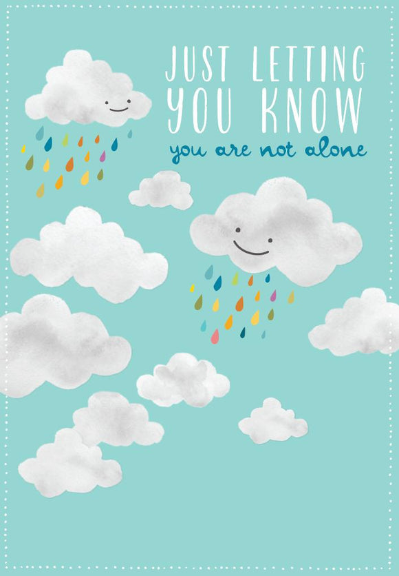 Greeting Card - 'Care' Not Alone Clouds