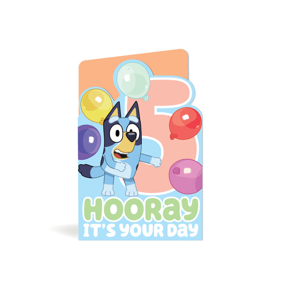 Greeting Card - Bluey 5th Birthday