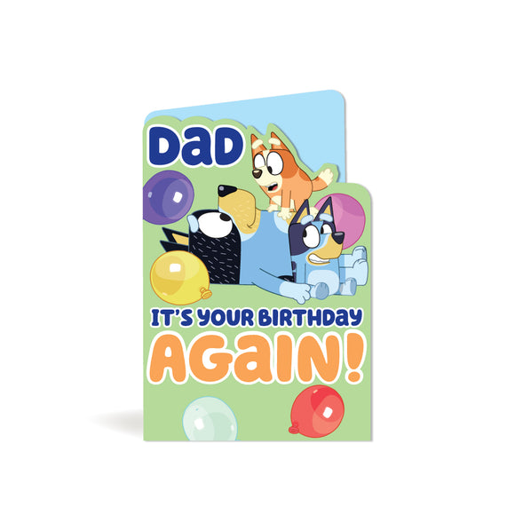 Greeting Card - Bluey Birthday  Dad
